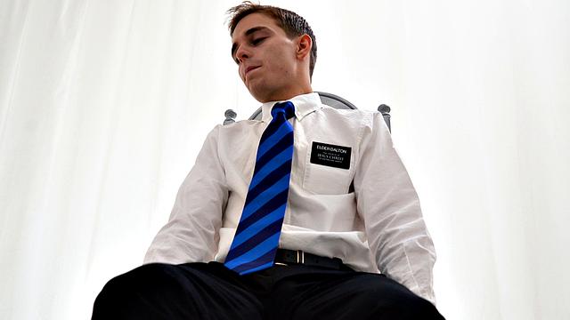 handsome elder dalton submits to bishop hart's raw cock in a deep gay missionary session