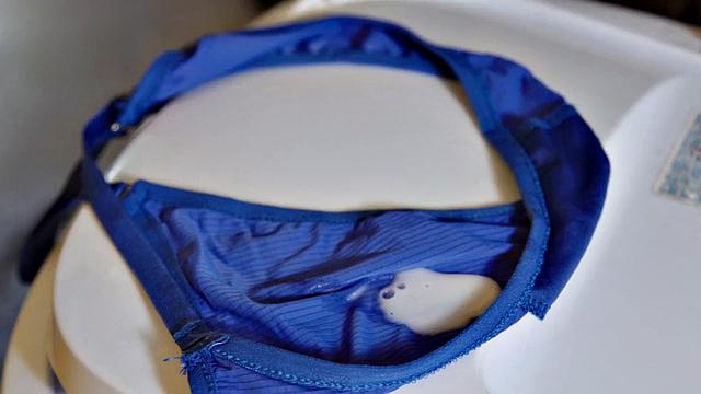 Jizzed cougar enjoys lover