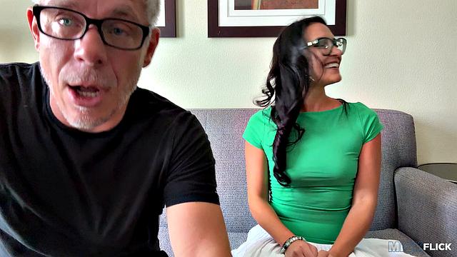 Jade Greene can't resist Mick Blue's cock and takes every inch