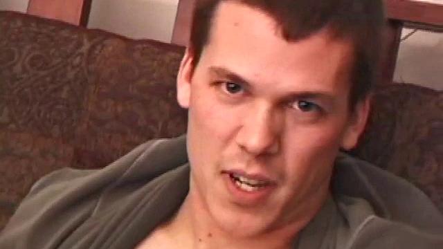 After class, Matt pops in a porn video and invites us to watch him jerk off. He fondles his cock and then pulls out and strips down.