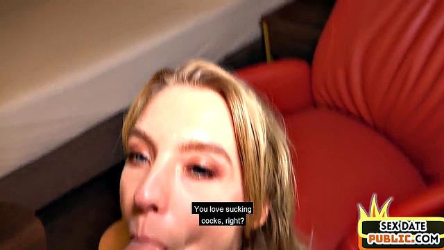 Public picked up babe banged after BJ in hotel