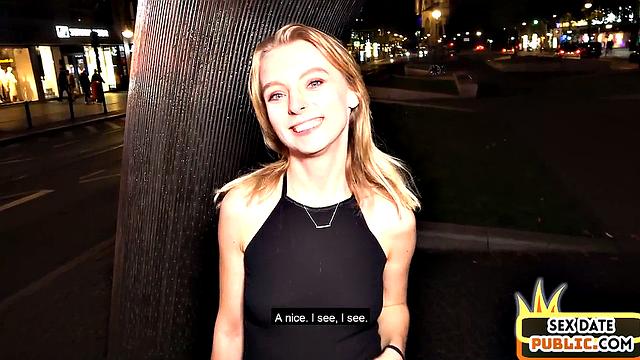 Public picked up babe banged after BJ in hotel