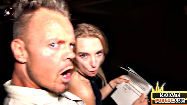 Public picked up babe banged after BJ in hotel