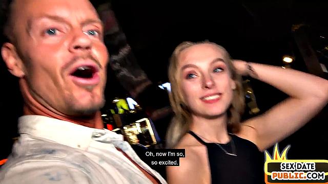 Public picked up babe banged after BJ in hotel