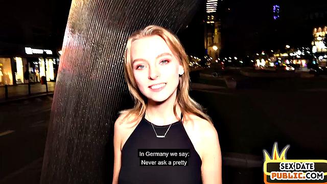 Public picked up babe banged after BJ in hotel