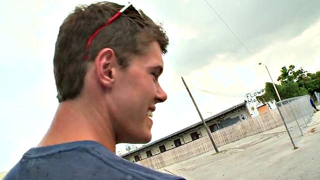 Watch this Ebony bottom get her tight asshole stretched by a huge cock while getting picked up outdoors