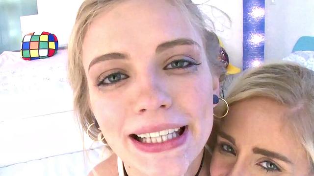 Double Deepthroat With Aliya And Natalie