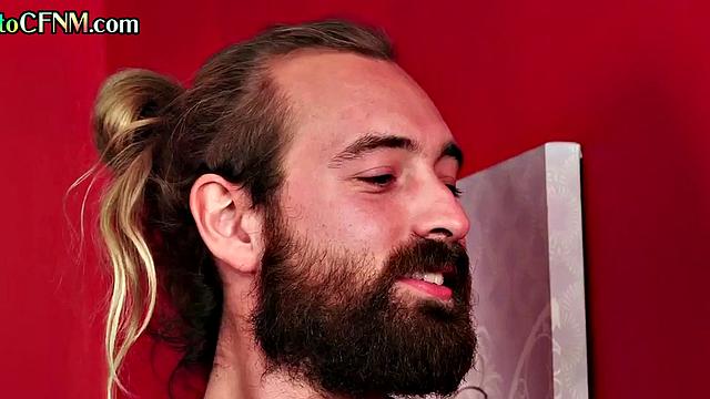 CFNM Bigtitted MILFS jerking guy's cock till cumshot