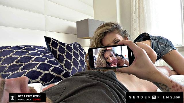 GenderXFilms - Trans Beauty Hitchhiker Rides Massive Driver