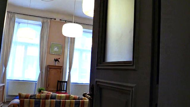 Pulled euro stud assfucked and covered in cum in POV