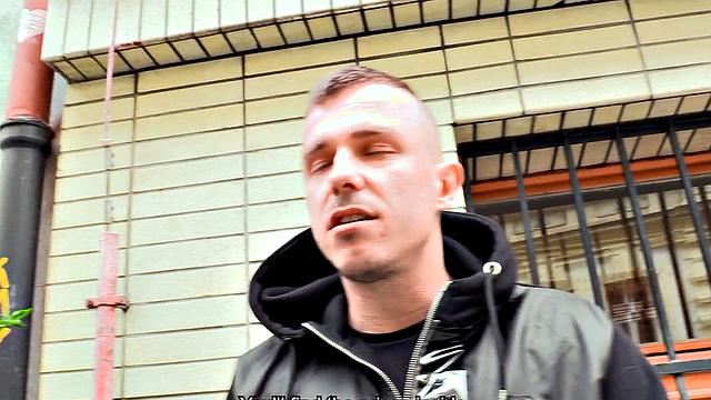 Pulled euro stud assfucked and covered in cum in POV