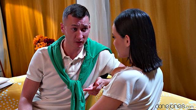 Step sis heard about his big cock