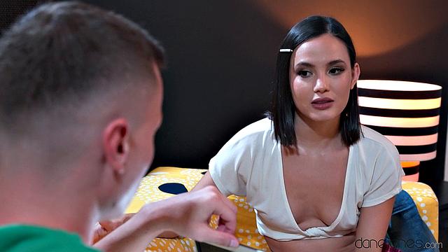 Step sis heard about his big cock