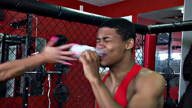 Stepson pounds big-ass stepmom's pussy in interracial doggystyle training