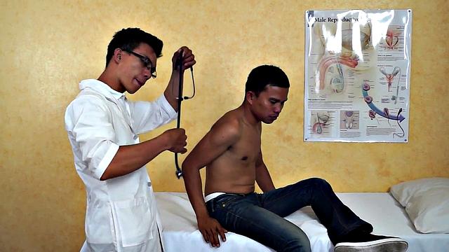 Slim Asian bred by medic after exam and anal fingered