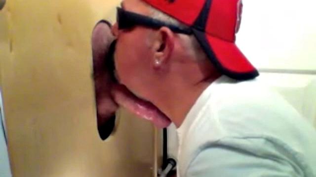 New Guy Tries A Gloryhole Blowjob