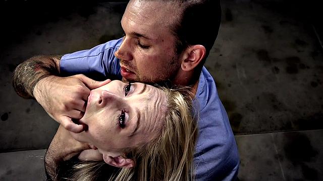 Gangbanged wild bitch fucked in anal by huge dicks