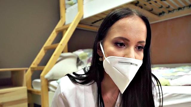 Bigbooty hostel babes get their pussies rammed by owner