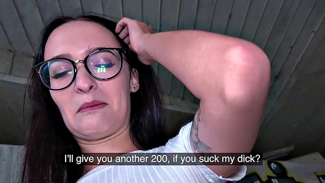Young Czech chick with a bald pussy gets drilled hard under the bridge