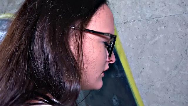 Young Czech chick with a bald pussy gets drilled hard under the bridge