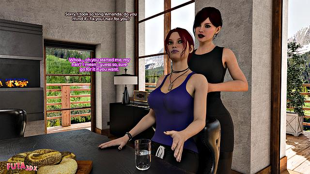 Futa3dX - Big Cock Brunette Futa Fucks Her Stepdaughter Hard