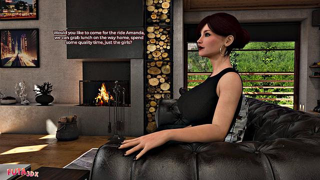 Futa3dX - Big Cock Brunette Futa Fucks Her Stepdaughter Hard