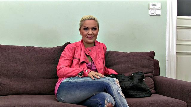 Sexy Blonde Isn't Afraid To Swallow To Make It Big