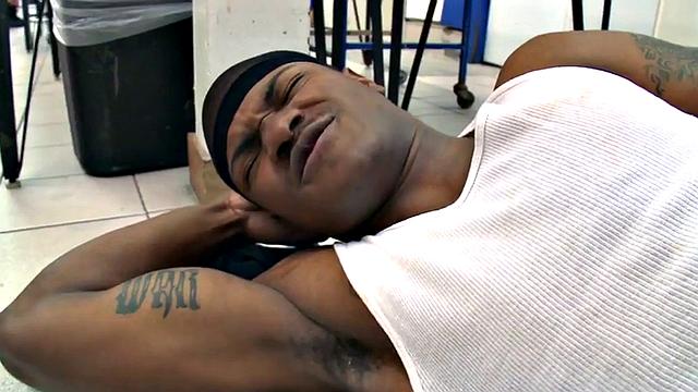 Nubian thug fucked in public laundry room by white