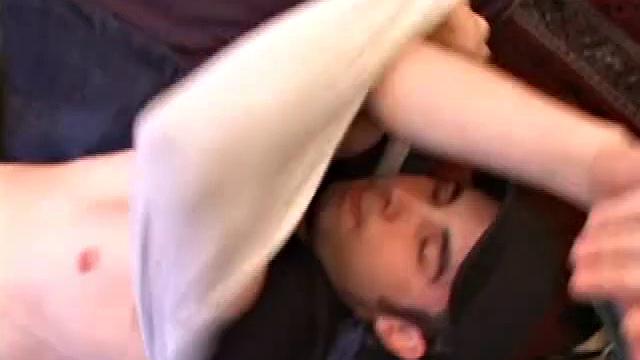 Already stroking himself thru his pants, Tapher Blaze gets nice and hard before stripping down. He starts playing with his asshole and soon gets a little help.