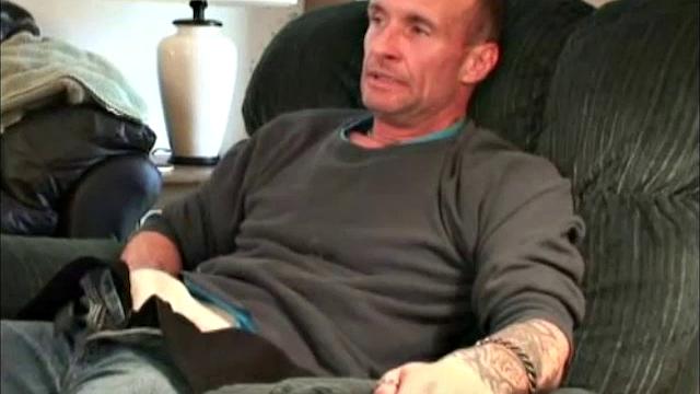 A familiar face, this young man is another casualty of the disastrous economy we are in at the moment. Tim is 41 years old, 6 foot and 165 pounds. He makes his living doing odd jobs and whatever he can.