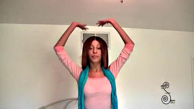 Tiny trisha sucking off then fucking