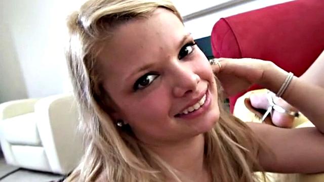 Little Taylor Masturbates and Sucks with Lesbian