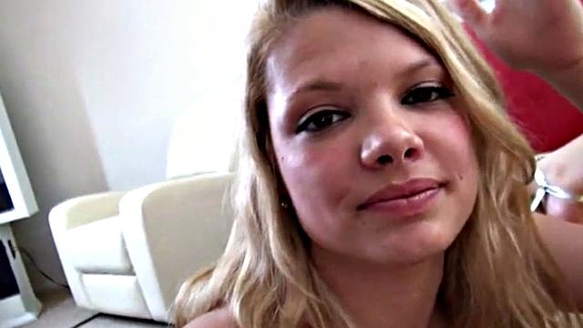 Little Taylor Masturbates and Sucks with Lesbian