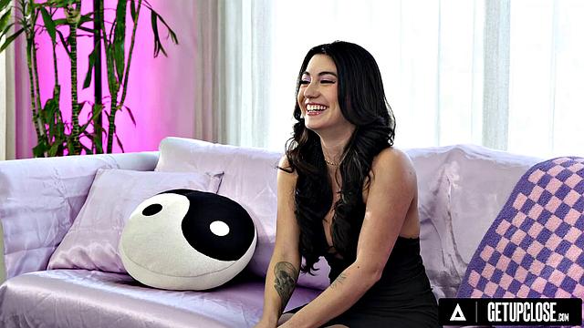 UP CLOSE - Megan's Naughty Chat Ignites Raw Missionary & Doggystyle Pounding From Hung Stud