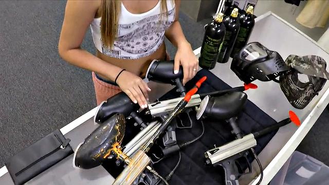 Office sex with a big-dicked babe in a doggystyle pounding with a big-ass secretary