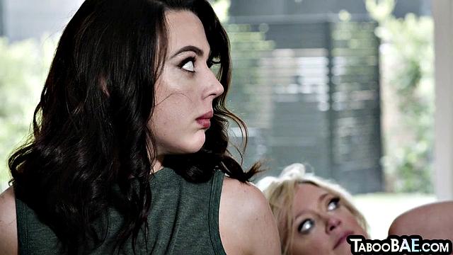 Anal-loving sluts hard fucked in a threesome