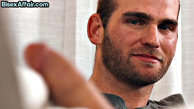 Bisexual cutie cockriding in 3some