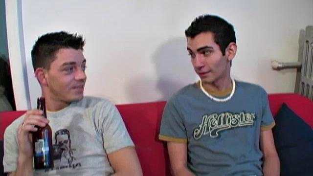 Donavin plays it straight in this scene, letting his gay friend Corey suck his big cock and take his cum load. Just imagine you and a sexy straight friend of yours and you'll see why this scene is a fan favorite.