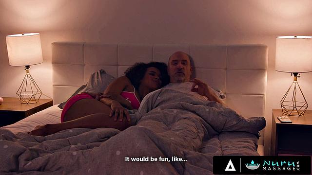 NURU MASSAGE - Cheating Masseuse Alina Ali Can't Resist Big Cock