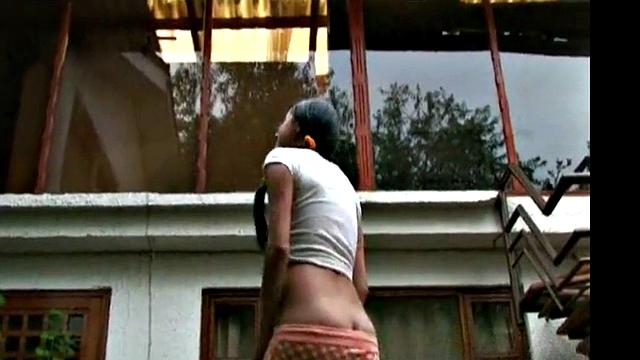 Tiny Tessa Playing wit her pussy in the garden