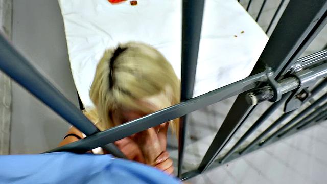 Watch this bald chick take on a uniformed dude in a hardcore POV fuckfest