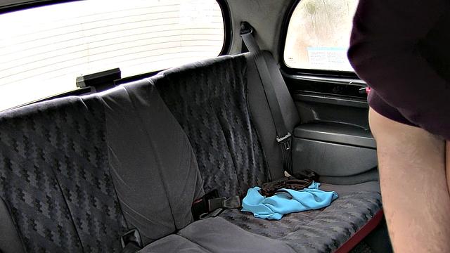 Cabbie Gets A Mouthful Of Hot Blonde's Big Tits