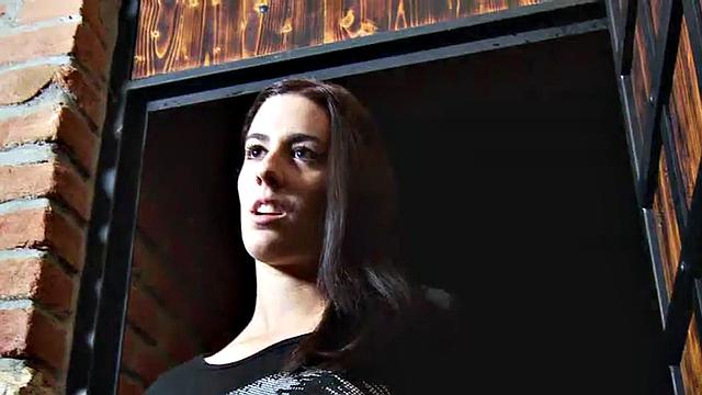 CFNM femdoms peg guy with strapon in dungeon threesome