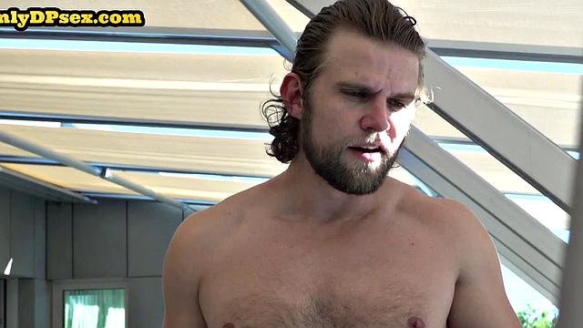 Cockhungry bae sucks before DP and receives cum in mouth