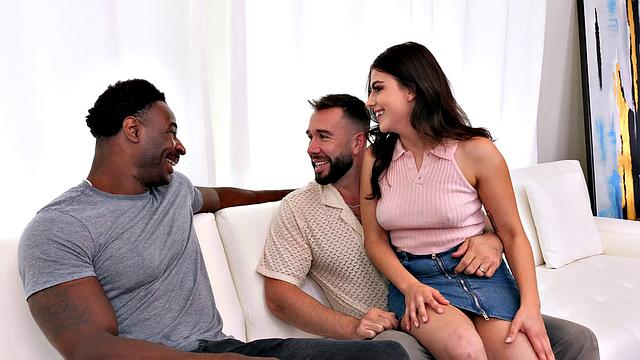 Happy Wife, Happy Life, Slutty Bitch BBC Railed In Front of Hot Hubby - DFXtra