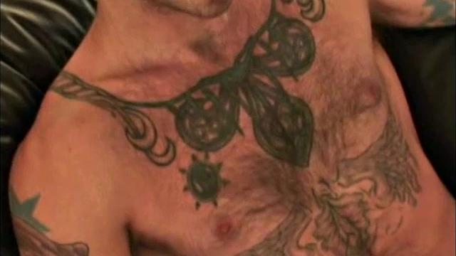 Covered in tattoos and hair died orange, this wild looking man is both sensible and intelligent. When he arrived on his motorcycle, wearing leather pants, I was smitten. Greve is quite a character, and there's never a dull moment with him.