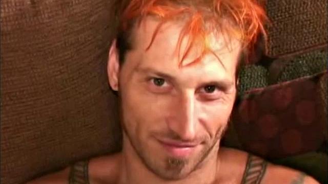 Covered in tattoos and hair died orange, this wild looking man is both sensible and intelligent. When he arrived on his motorcycle, wearing leather pants, I was smitten. Greve is quite a character, and there's never a dull moment with him.