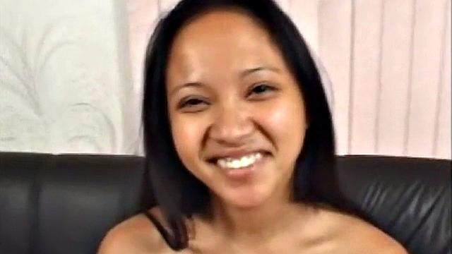 Busty asian teen pleasures cock with ass licking