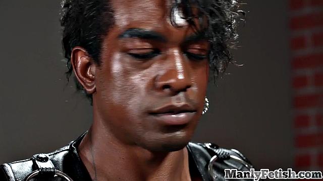 Masked hunk assfucked by lover