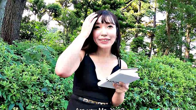 Tattoo Yua Goto comes to our studio and masturbates